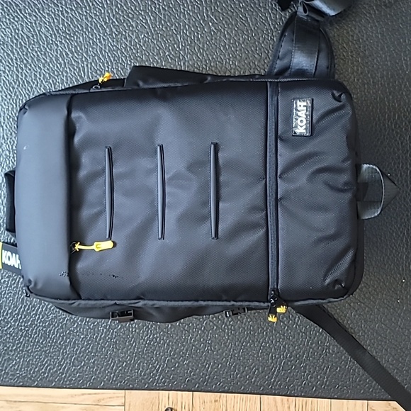 KOAH Black & Yellow DSLR Mirrorless Camera Backpack